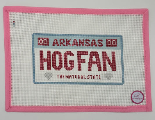Hog Fan Arkansas License Plate