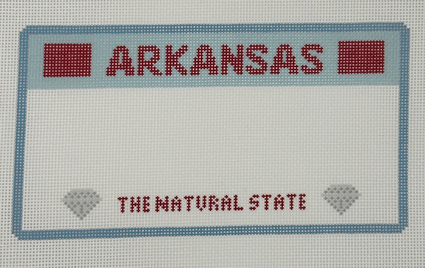 Blank Arkansas License Plate
